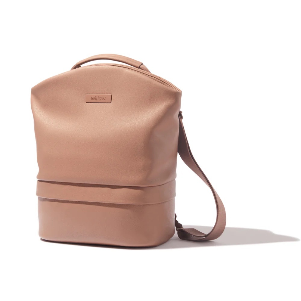 Willow Pump Anywhere Bag in Dusty Pink/ Tan